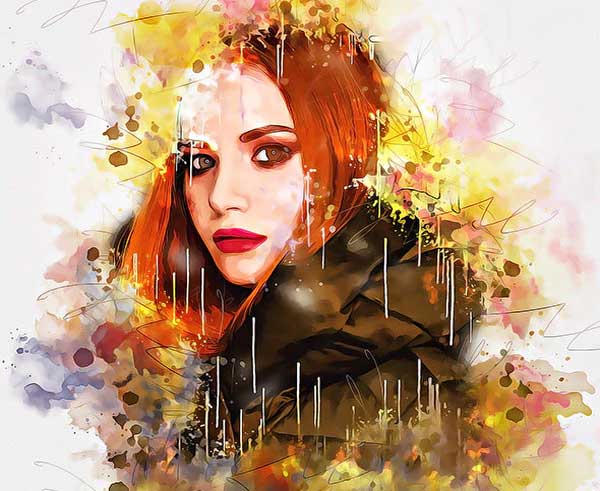 artists mixed media art photoshop action download